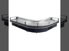 refrigerador mais frio aberto da mostra do supermercado de 700L Multideck com evaporador