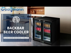 COOLSSMANN refrigeração B5 frigorífico de cerveja de porta dupla