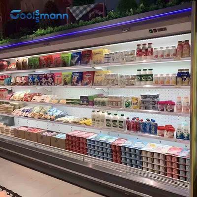 das camadas ajustáveis mais frias abertas do supermercado de 800L Multideck exposição vegetal
