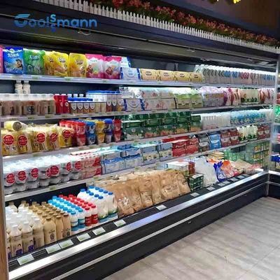 Refrigerador inferior de aço inoxidável da exposição do bolo, congelador aberto da exposição de 2500L 580KG