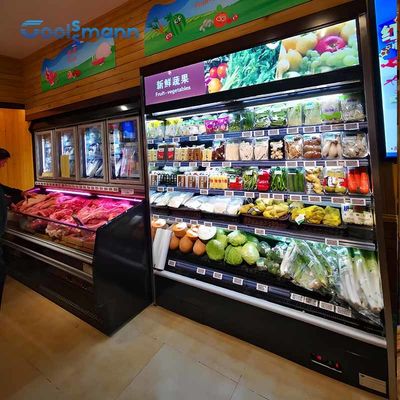 2 - O ℃ 8 refrigerou um congelador mais frio do armário da caixa da bebida da exposição aberta