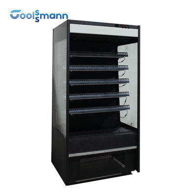 Refrigerador mais frio da exposição da bebida 1600L do supermercado da mostra aberta ereta