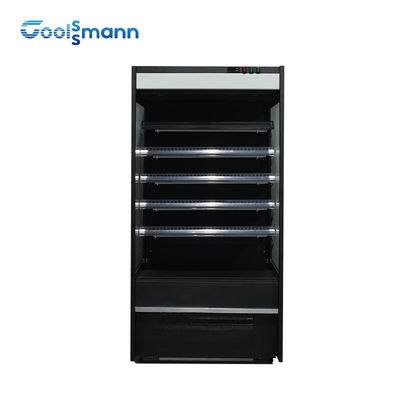 o refrigerador aberto da exposição do supermercado 1900L, automóvel degela a mostra comercial do refrigerador